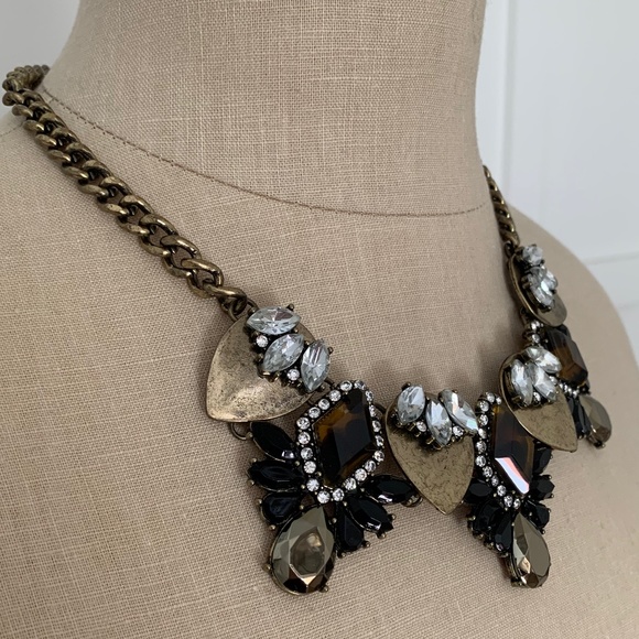 BAUBLEBAR X ANTHROPOLOGIE DORADO CRYSTAL BIB NECKLACE - Picture 3 of 13